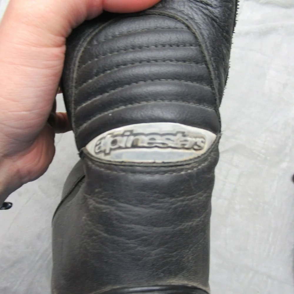 Alpinestars Leather Boots Mens‎ 11.5 US Black Gran Torino Gore Tex Motorcycle